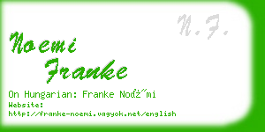 noemi franke business card